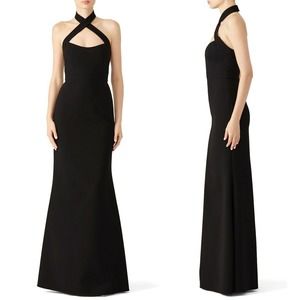Jill Stuart Gown 4 Crossover Halter Sleeveless